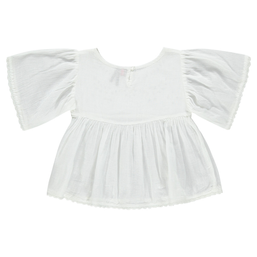 Φαρδύ κεντημένο μπλουζάκι με κεντήματα 