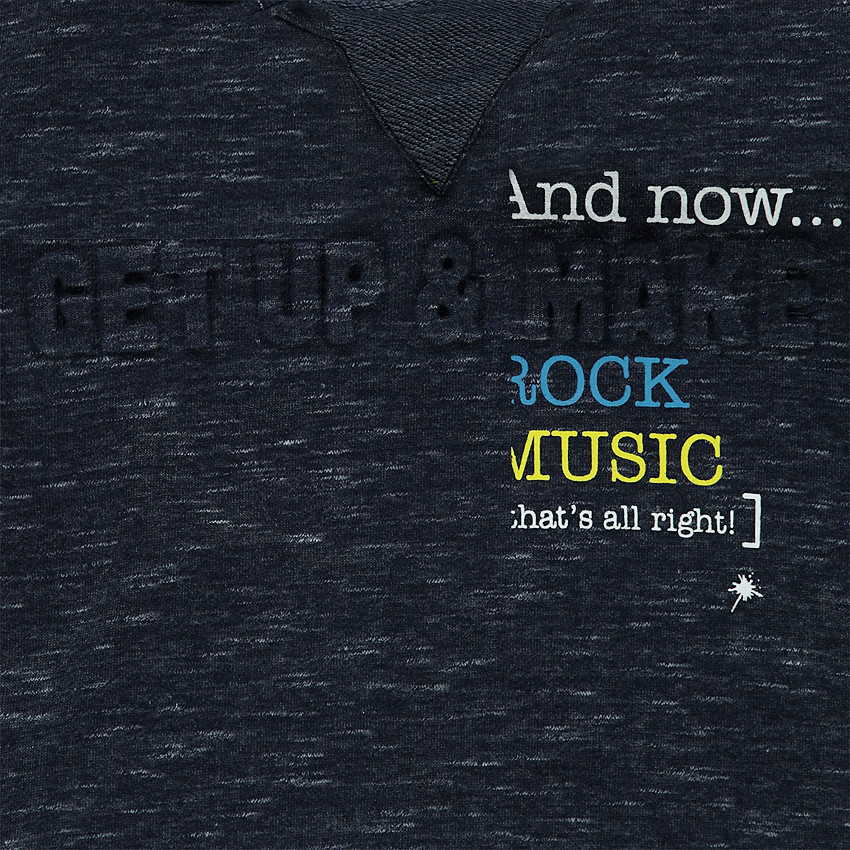 Παιδικά - Φούτερ από ελαφριά φανέλα με ανάγλυφα γράμματα 