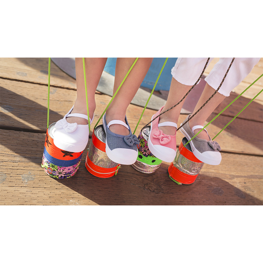 Υφασμάτινα μαλακά παπουτσάκια με λάστιχο και φιόγκο σε νούμερο από 28 έως 35 