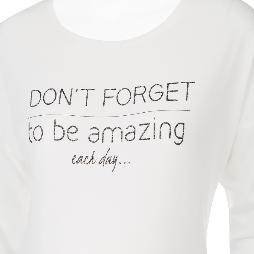 Μακρυμάνικη μπλούζα εγκυμοσύνης με τυπωμένο μήνυμα 