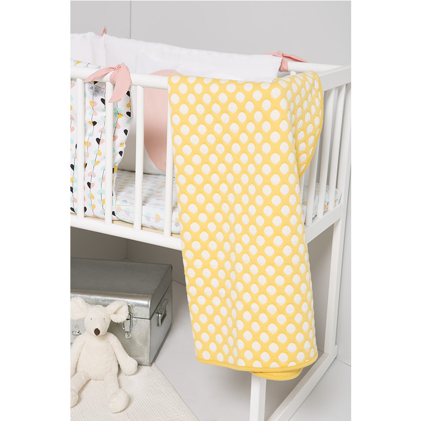 Κουβερτούλα με πουά 80 x 80 εκ. 