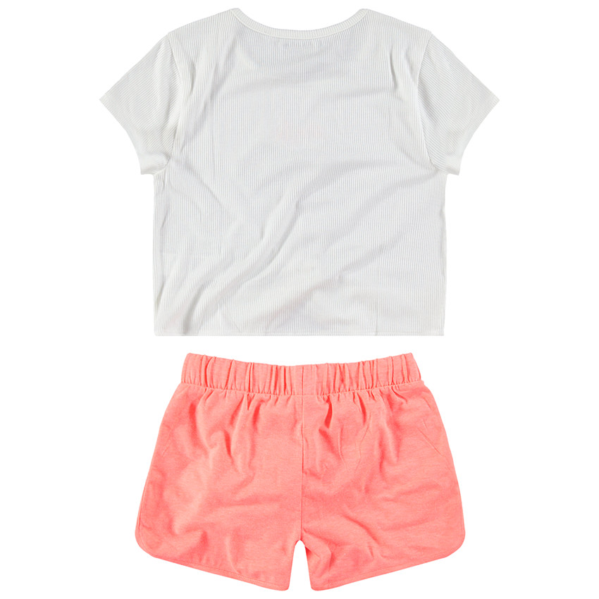 Παιδικά - Σετ με καρπούζι με πούλιες και σορτσάκι σε μελανζέ ζέρσεϊ 