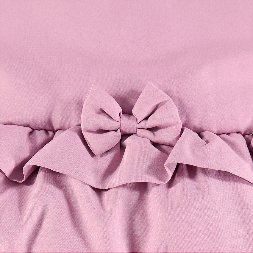 Παρκά καπιτονέ με κουκούλα με επένδυση από sherpa και βολάν 