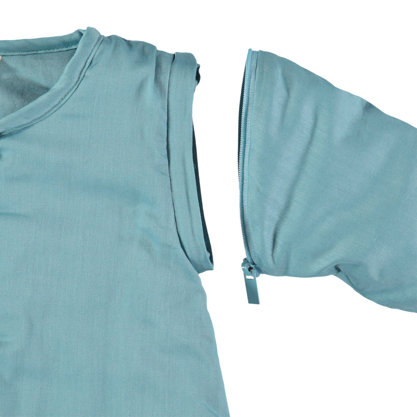 Μπλε υπνόσακος με αφαιρούμενα μανίκια και φαντεζί μοτίβα 