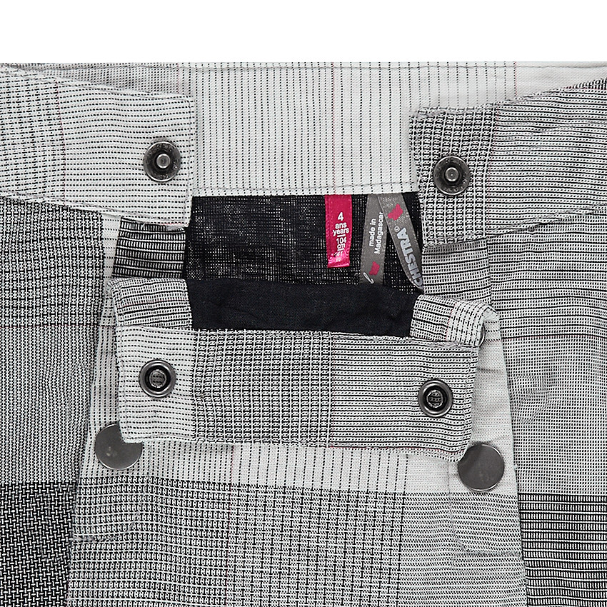 Καρό φούστα με διπλό άνοιγμα με σούστες 