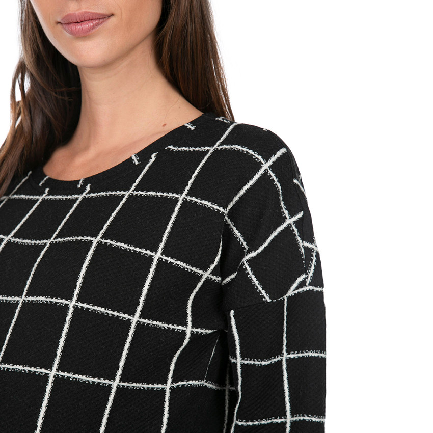 Φανελένιο φούτερ εγκυμοσύνης καρό  