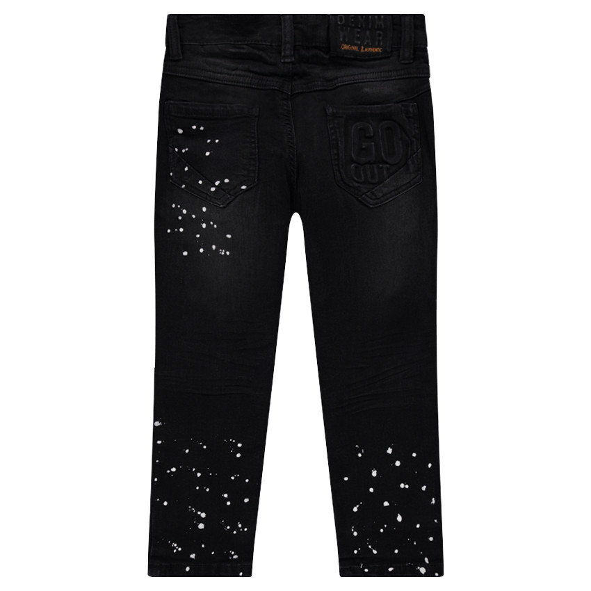 Τζιν με φθαρμένη όψη και πιτσιλιές χρώματος 