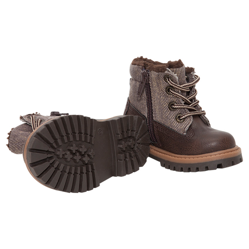 Μποτάκια από δύο υλικά με sherpa επένδυση 