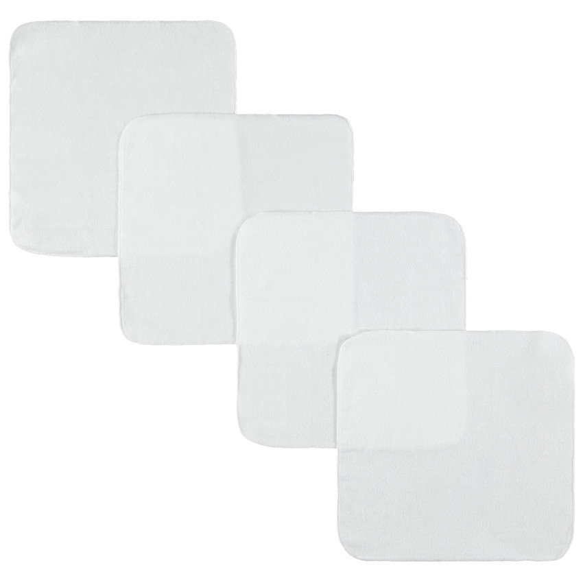 Set de 4 serviettes en éponge 35 x 35 cm 