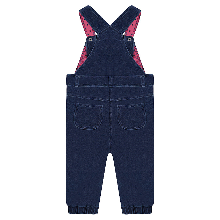 Μακριά σαλοπέτα από φανέλα με όψη ντένιμ και κεντημένα μοτίβα 