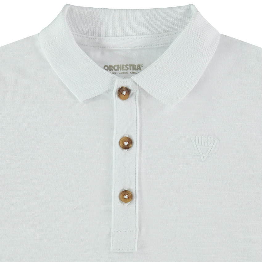 Μακρυμάνικο πόλο από ζέρσεϊ slub ύφασμα με τυπωμένο λογότυπο 