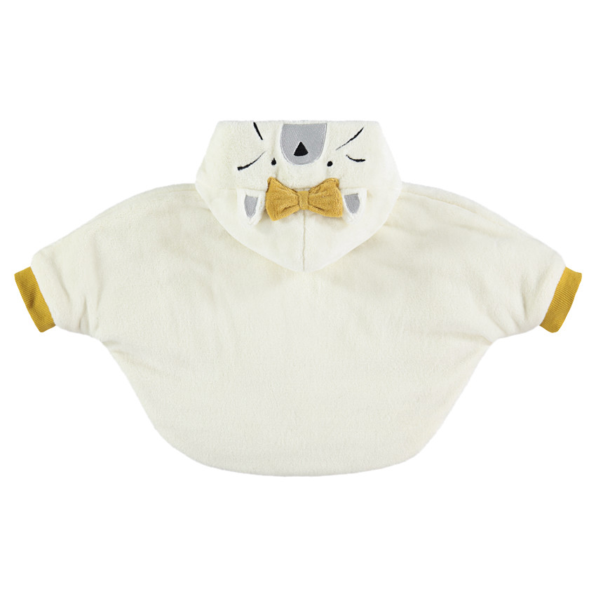 Κάπα από sherpa με κουκούλα και ζέρσεϊ επένδυση με μανίκια 