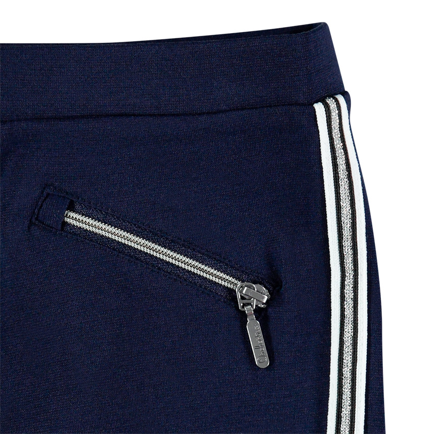 Jegging milano με bandes και τσέπες με φερμουάρ  
