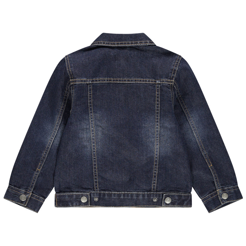 Τζιν μπουφάν με used όψη και τσέπες 