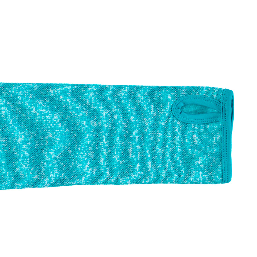 Φλις ζακέτα του σκι με μελανζέ όψη και αφαιρούμενη κουκούλα 