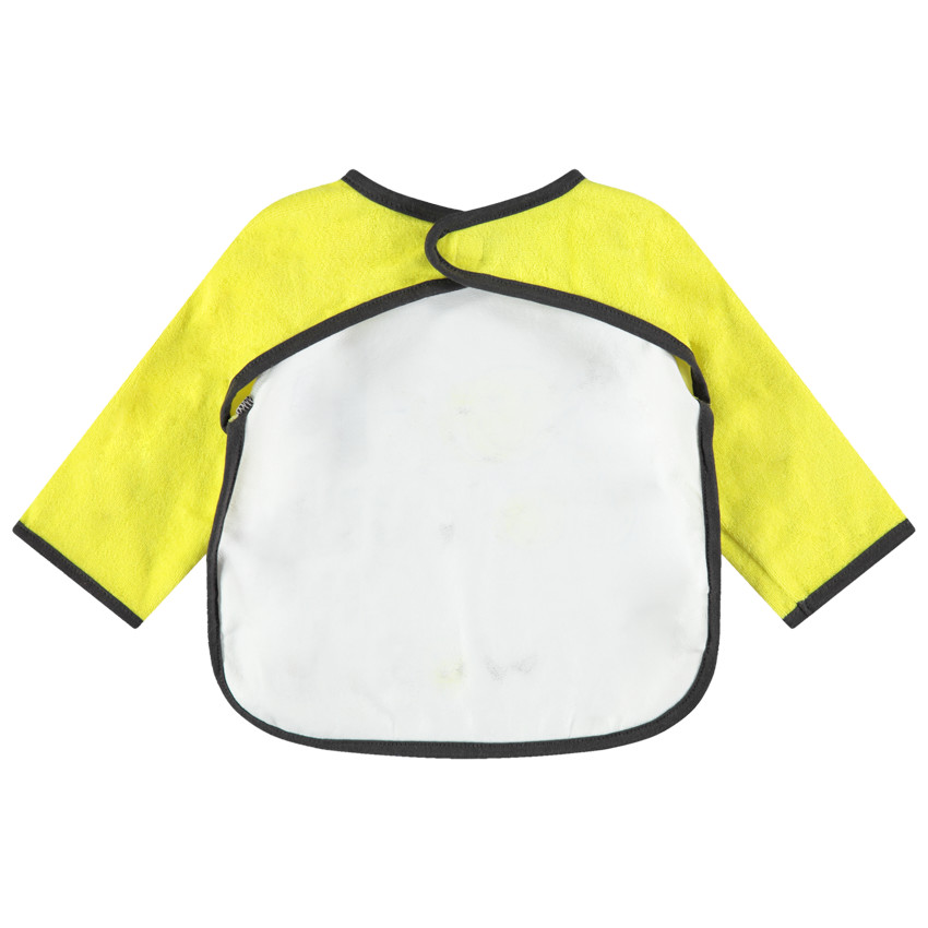 Σαλιάρα-ποδιά με στάμπα μήνυμα και τυπωμένα Smiley 