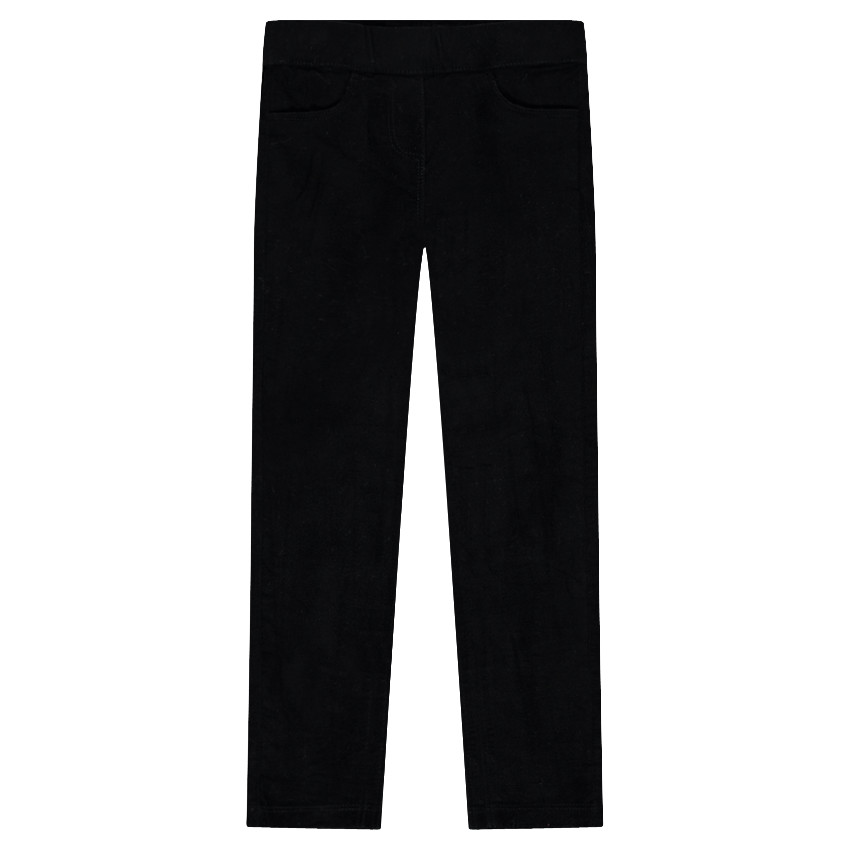 Παιδικά - Μονόχρωμο παντελόνι-κολάν από γυαλιστερό βελούδο 