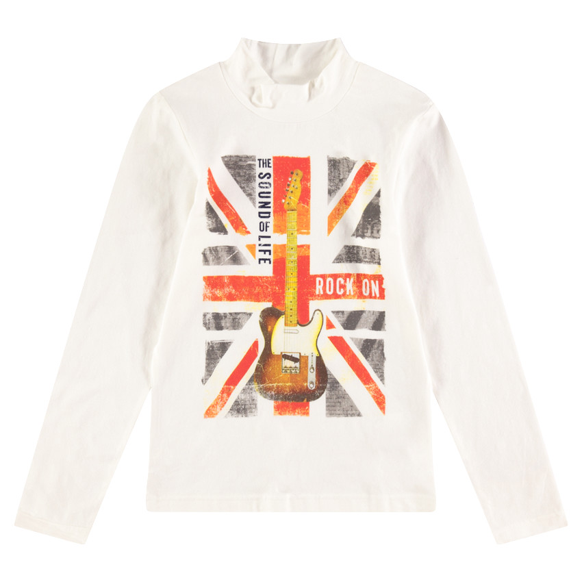 Παιδικά - Ζιβάγκο με όρθιο λαιμό και στάμπα με διακοσμητικό σχέδιο μπροστά 