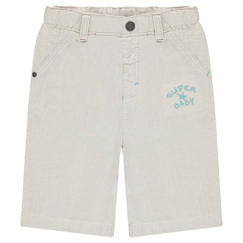 Βερμούδα βαμβακερή με λάστιχο στη μέση 