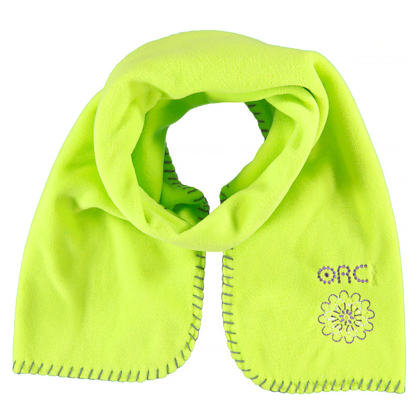 Echarpe en micropolaire avec broderie fantaisie 