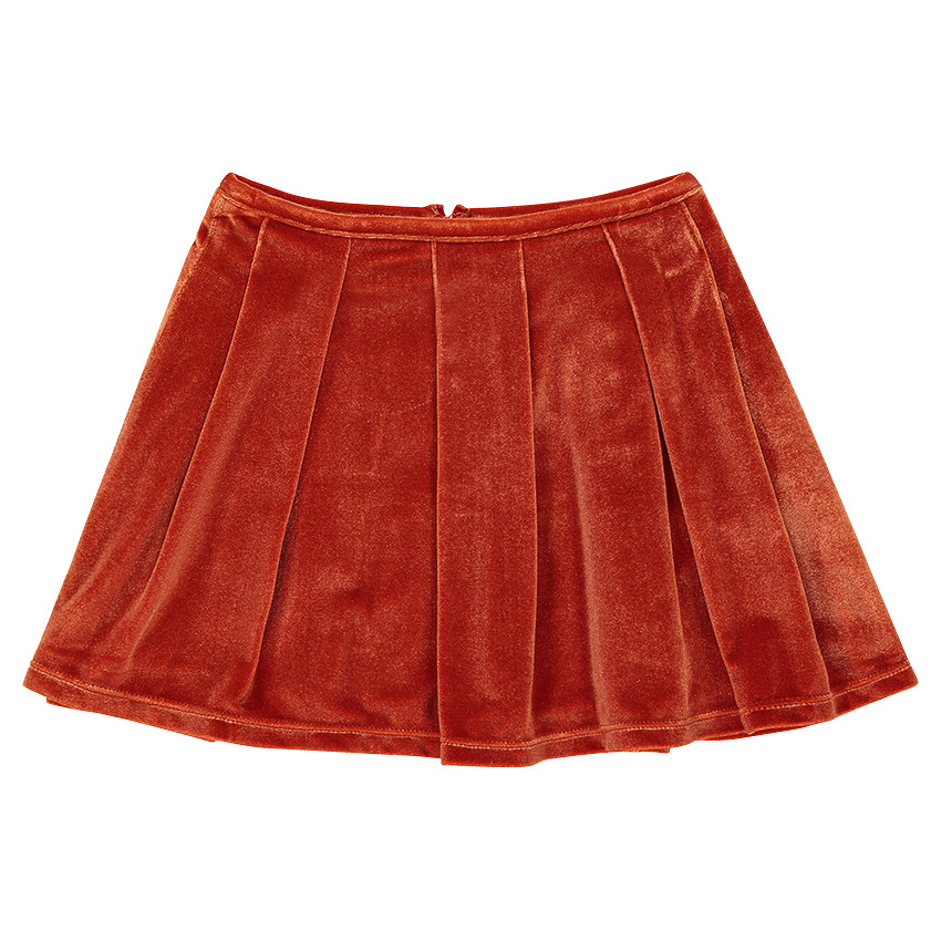 Πλισέ φούστα από βελούδο  