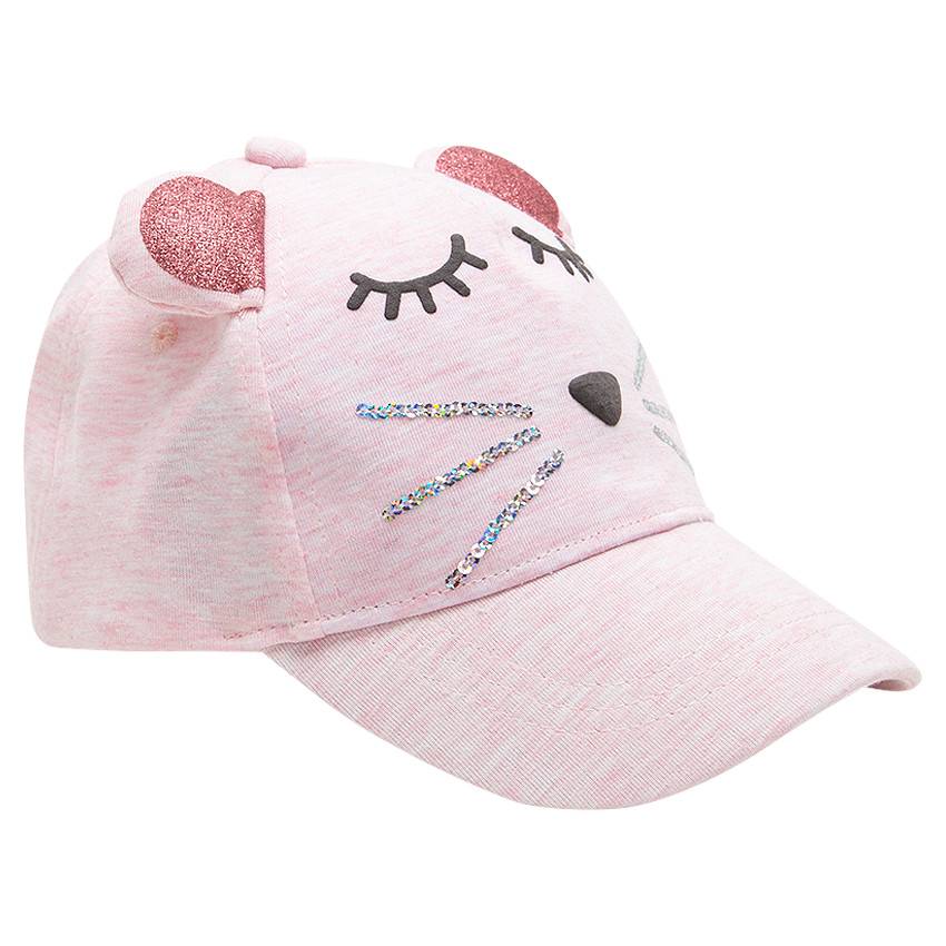 Καπέλο σε σχήμα ποντικιού από ζέρσεϊ με πούλιες και ανάγλυφα αυτάκια 