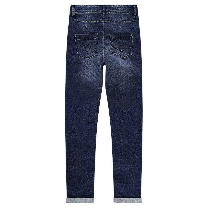 Παιδικά - Τζιν σε slim γραμμή με απλικέ τριαντάφυλλα  