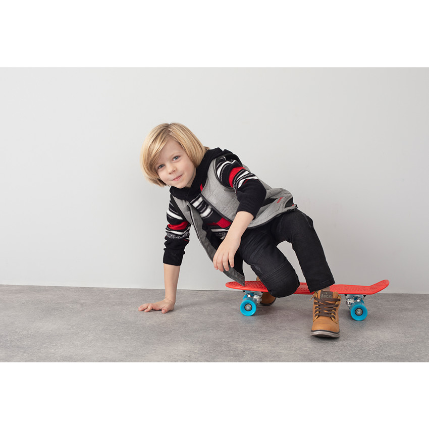 Doudoune sans manches avec poches et col esprit teddy 