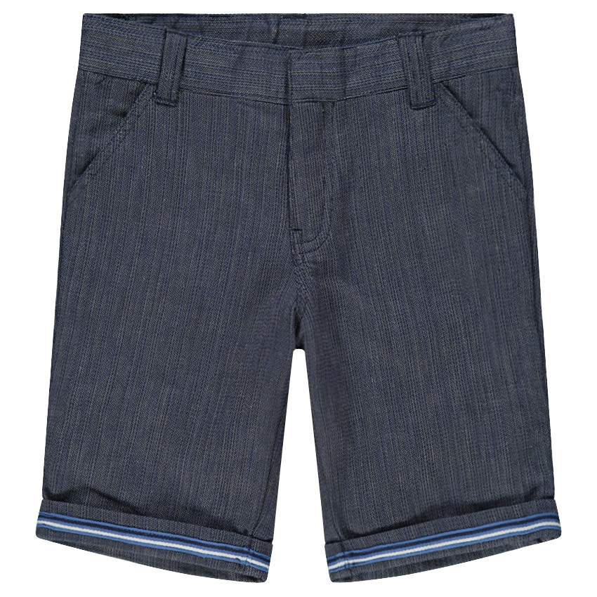 Μελανζέ βερμούδα με λοξές τσέπες 