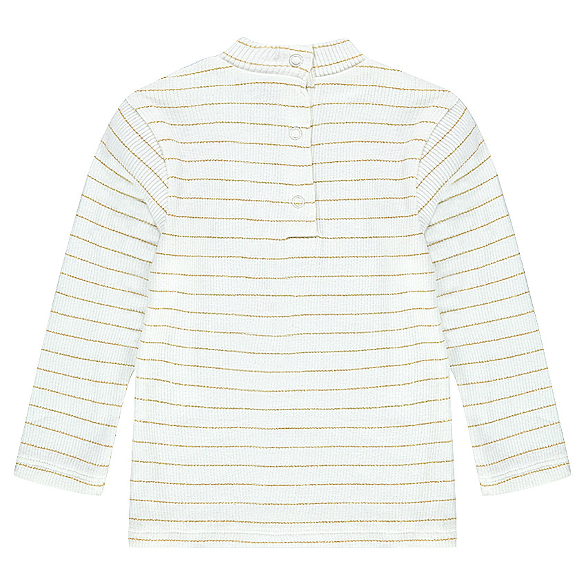 Ριγέ ζιβάγκο σε ριμπ ύφανση με όρθιο λαιμό 