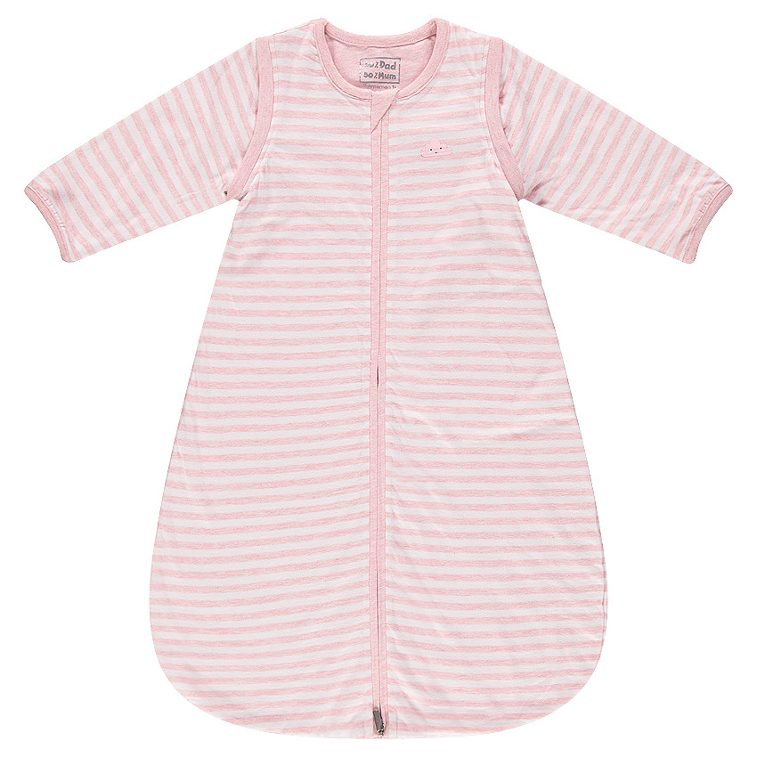 Υπνόσακος ριγέ από ζέρσεϊ με αφαιρούμενα μανίκια 