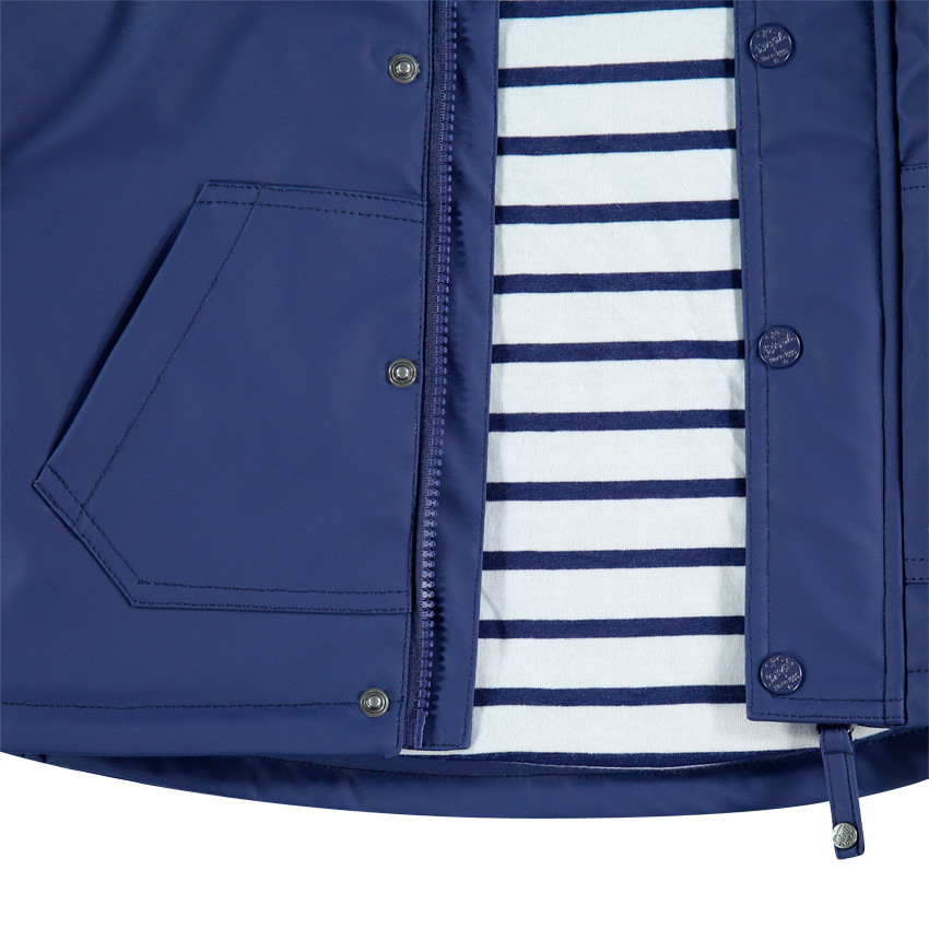 Αντιανεμικό αδιάβροχο μπουφάν με αφαιρούμενη κουκούλα 