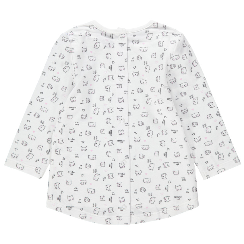 Μακρυμάνικη μπλούζα με φαντεζί μοτίβα 