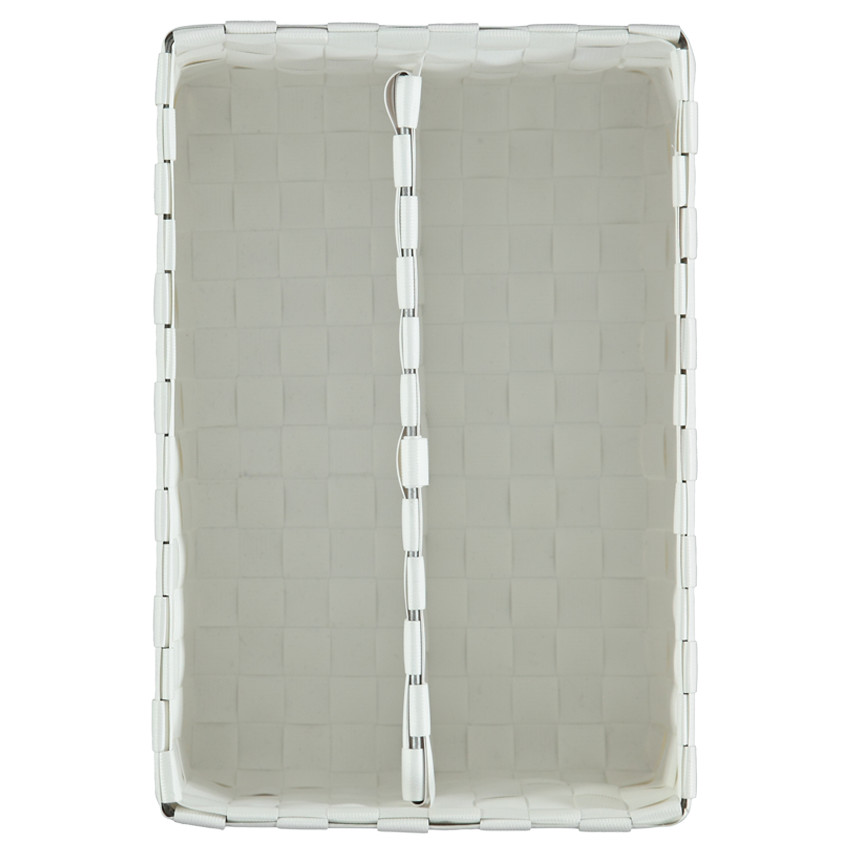 Πλεκτό πλαστικό καλάθι με χώρισμα  