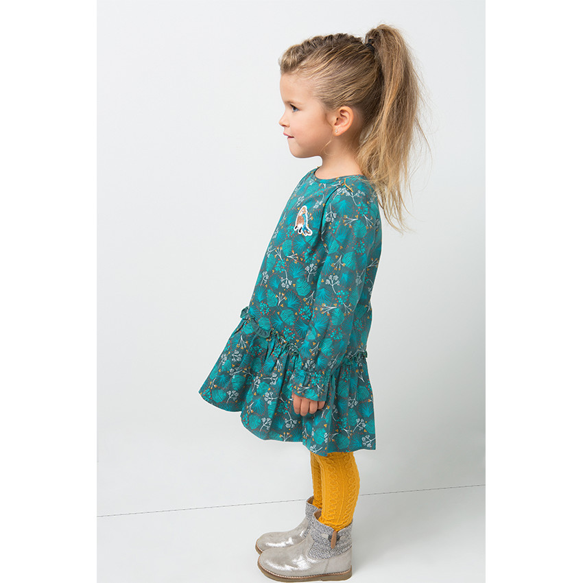 Μποτίνια από δέρμα με φάσα τυπωμένο ύφασμα 