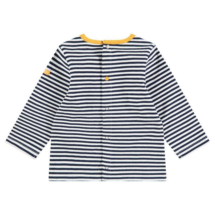 Μακρυμάνικη μπλούζα από ζέρσεϊ με ρίγες και τυπωμένη τίγρη 