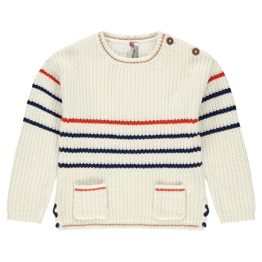 Πλεκτό μαρινιέρα με τσέπες και δέσιμο 