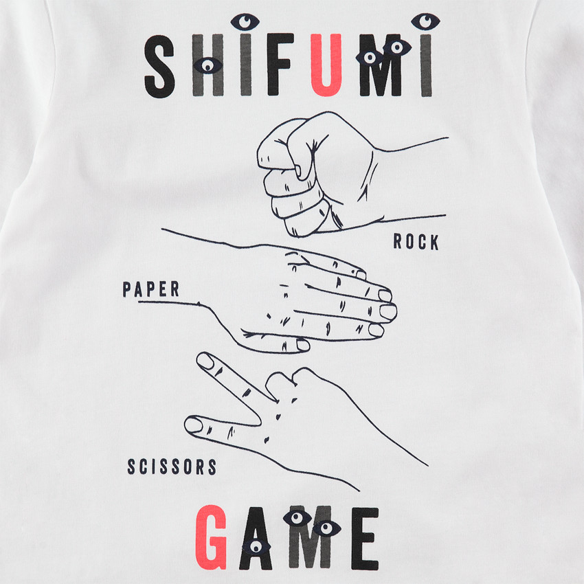 Παιδικά - Μακρυμάνικη ζέρσεϊ μπλούζα με τυπωμένα σύμβολα 