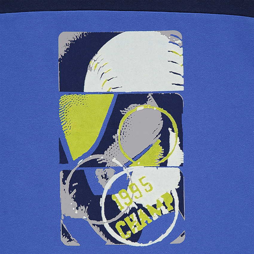 Παιδικά - Μακρυμάνικη μπλούζα με τυπωμένο κείμενο στην πλάτη 