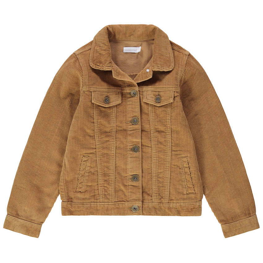 Παιδικά - Ζακέτα από κοτλέ βελούδο με τσέπες 