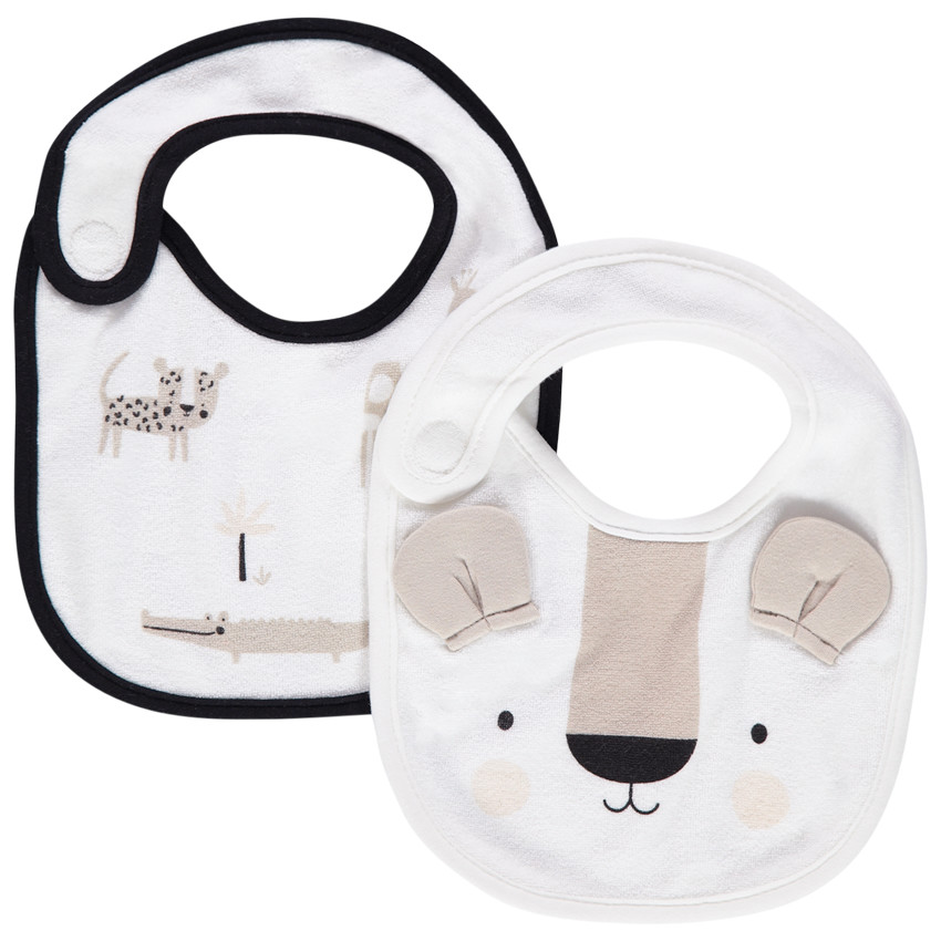 Σετ από 2 σαλιάρες με jungle τύπωμα 