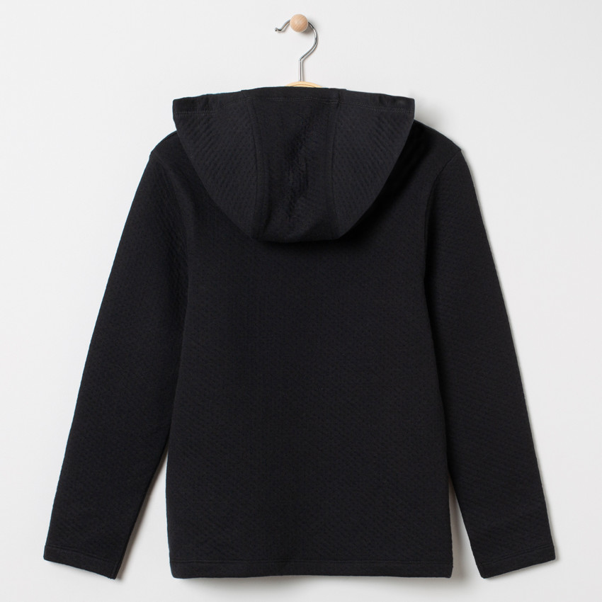 T-shirt manches longues à capuche print esprit forêt 