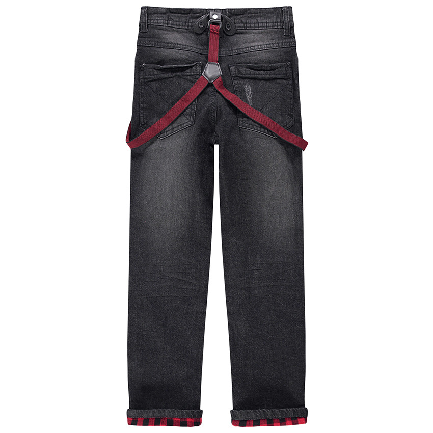 Τζιν με τιράντες και όψη τσαλακωμένου 