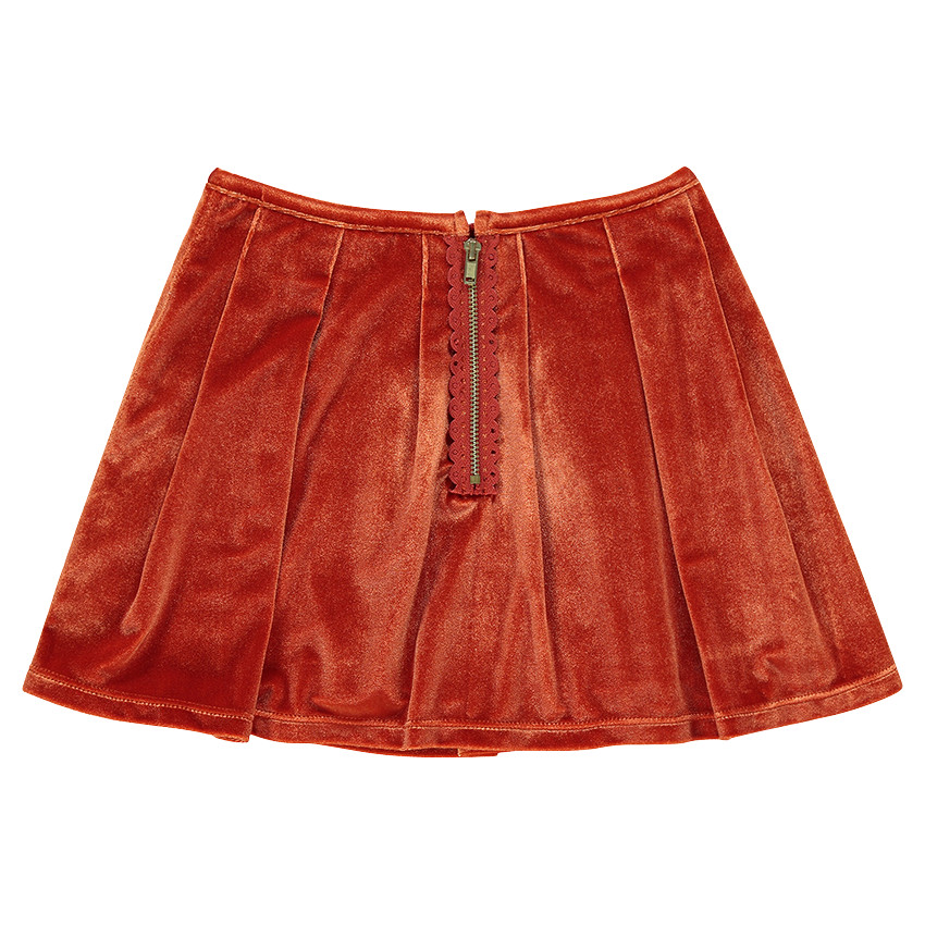 Πλισέ φούστα από βελούδο  
