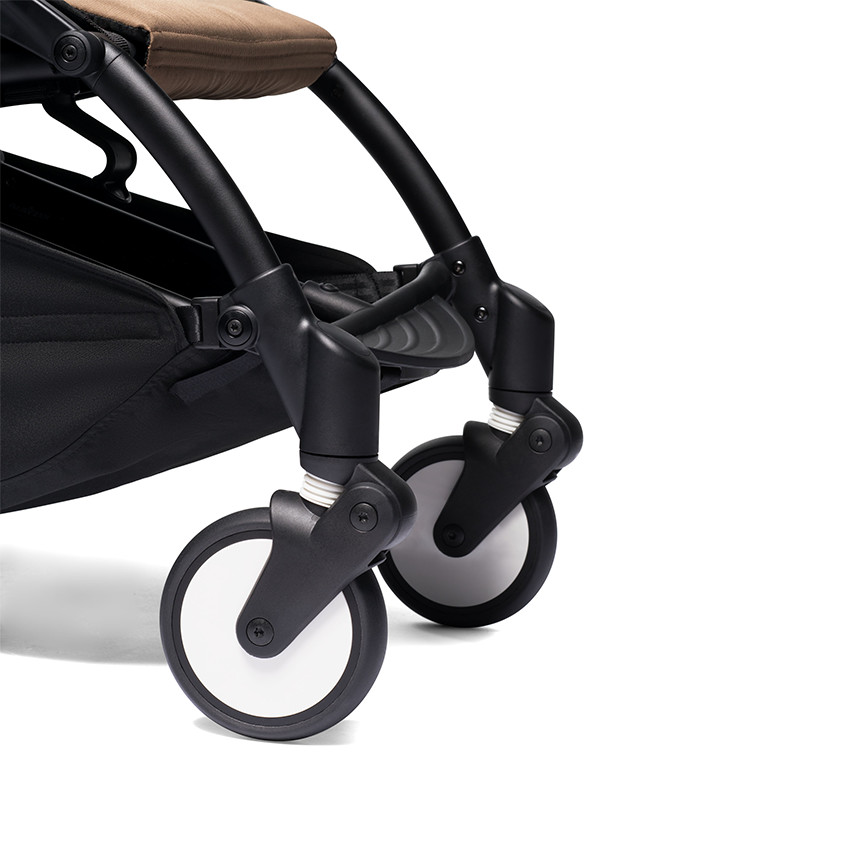 Poussette complète YOYO² nouveau pack 0+ et 6+ châssis noir - Toffee 