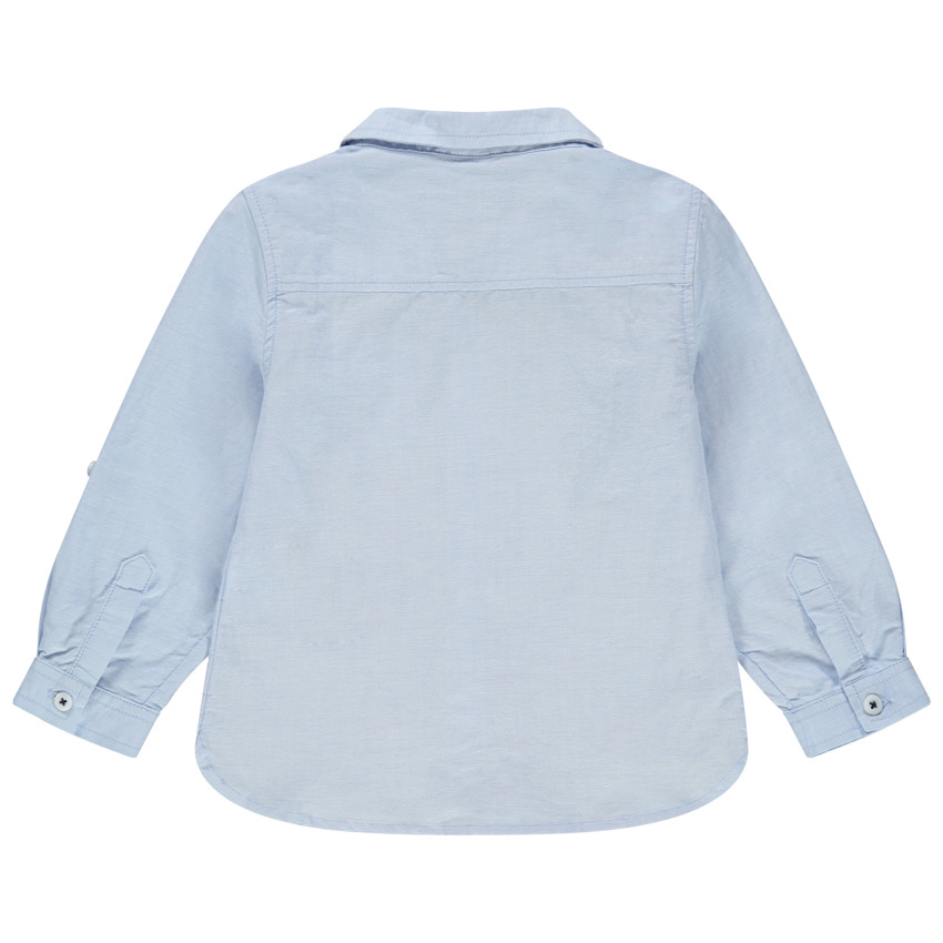 Μακρυμάνικο μακρυμάνικο πουκάμισο με τσέπη στο στήθος 