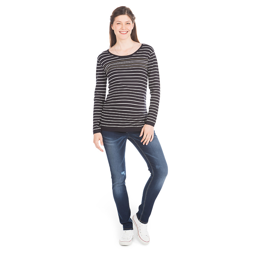 Jeans de grossesse coupe slim effet used  