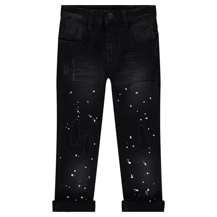 Τζιν με φθαρμένη όψη και πιτσιλιές χρώματος 