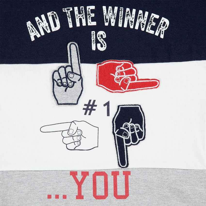 Μακρυμάνικη μπλούζα από ζέρσεϊ με τυπωμένα σύμβολα 