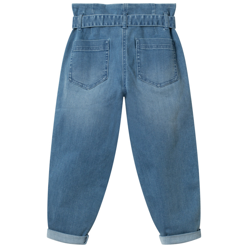 Jean slouchy effet used à ceinture 